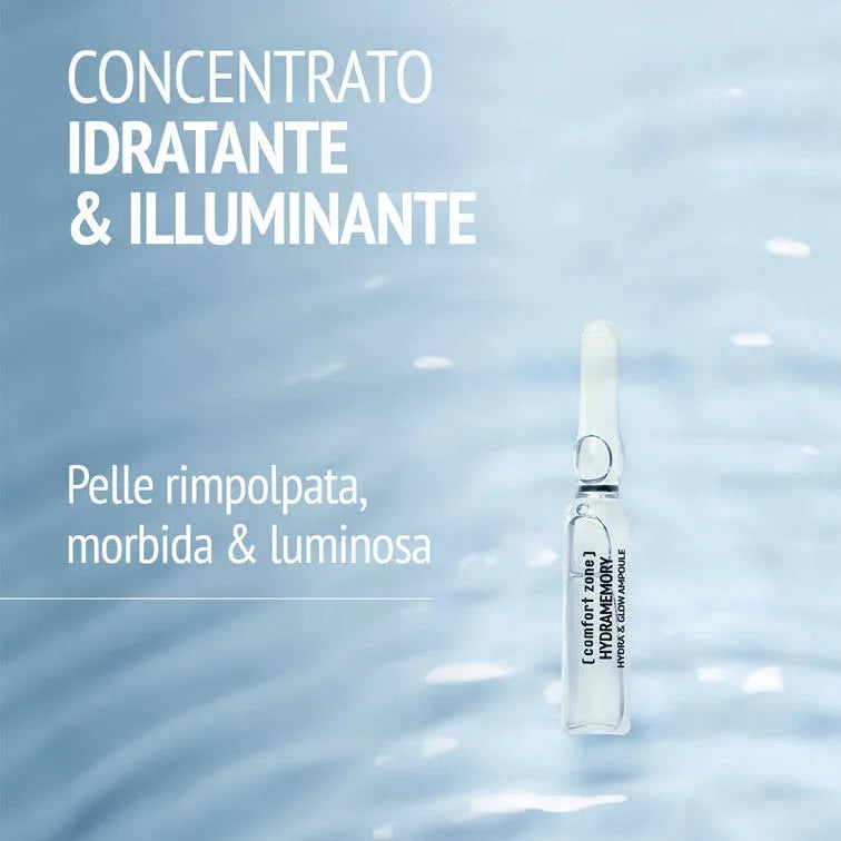 Fiale Hydramemory Hydra &Glow
Concentrato idratante illuminante
