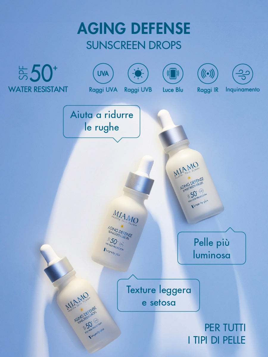 AGING DEFENSE SUNSCREEN DROPS SPF 50+
