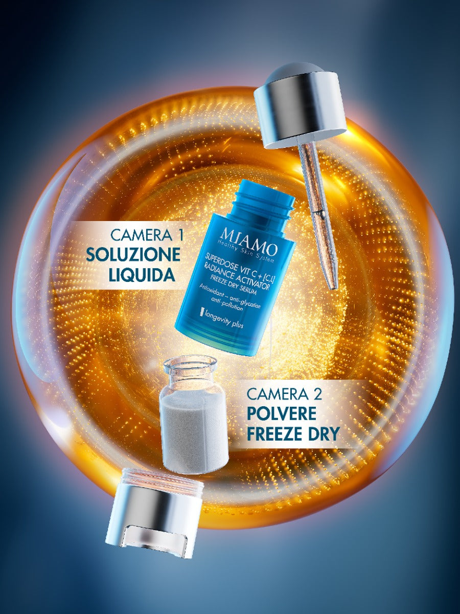 SUPERDOSE VIT C + [C,L] RADIANCE ACTIVATOR FREEZE DRY SERUM 3x30 giorni