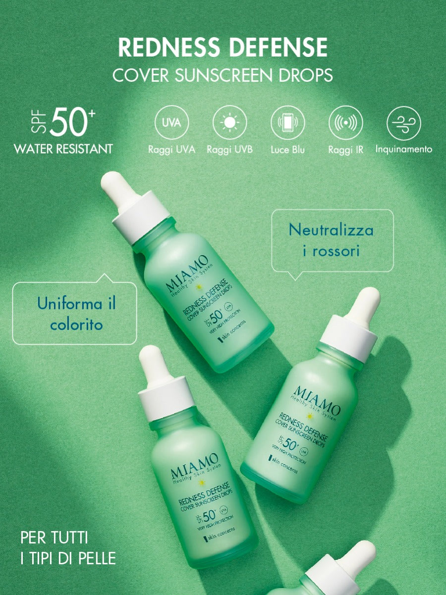 REDNESS DEFENSE COVER SUNSCREEN DROPS SPF 50+